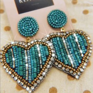 Heart Drop Earrings